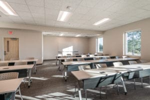 Physical therapy classroom at Charleston Southern University