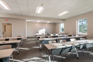 Physical therapy classroom at Charleston Southern University