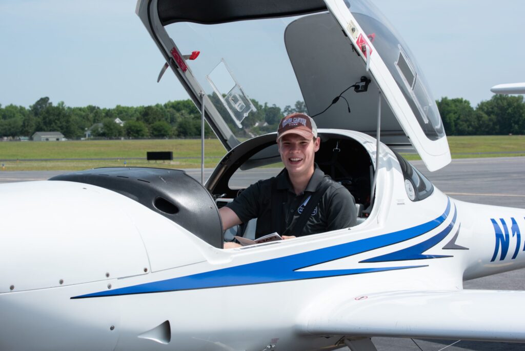 Charleston Southern's first aeronautics students to take solo flight