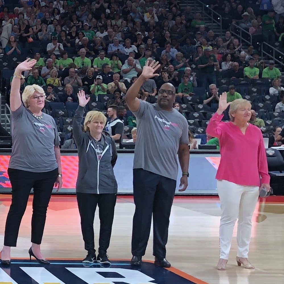 Coach Applin at Final Four