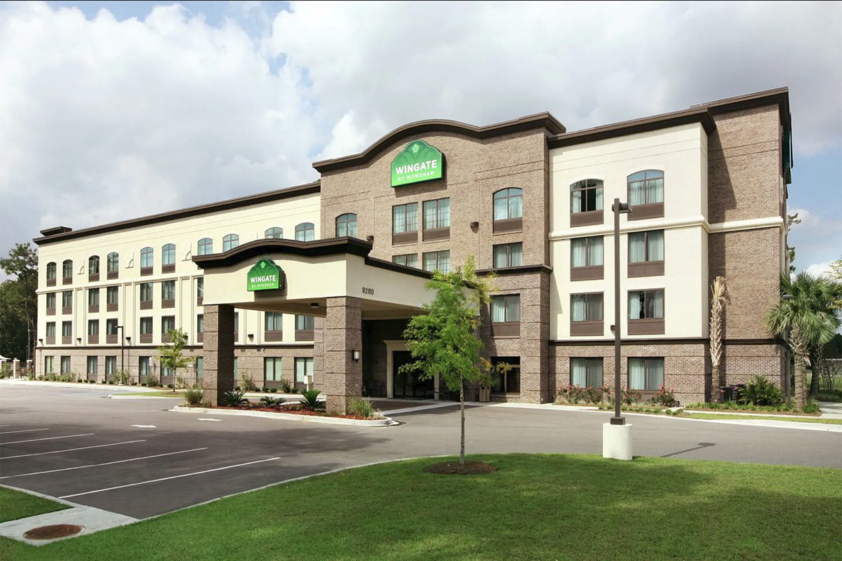 The Wingate by Wyndham building at CSU