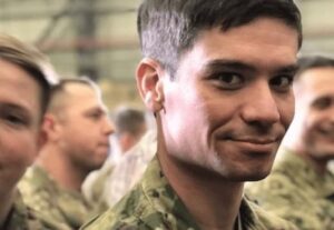 Army Captain Justin Ervin closeup