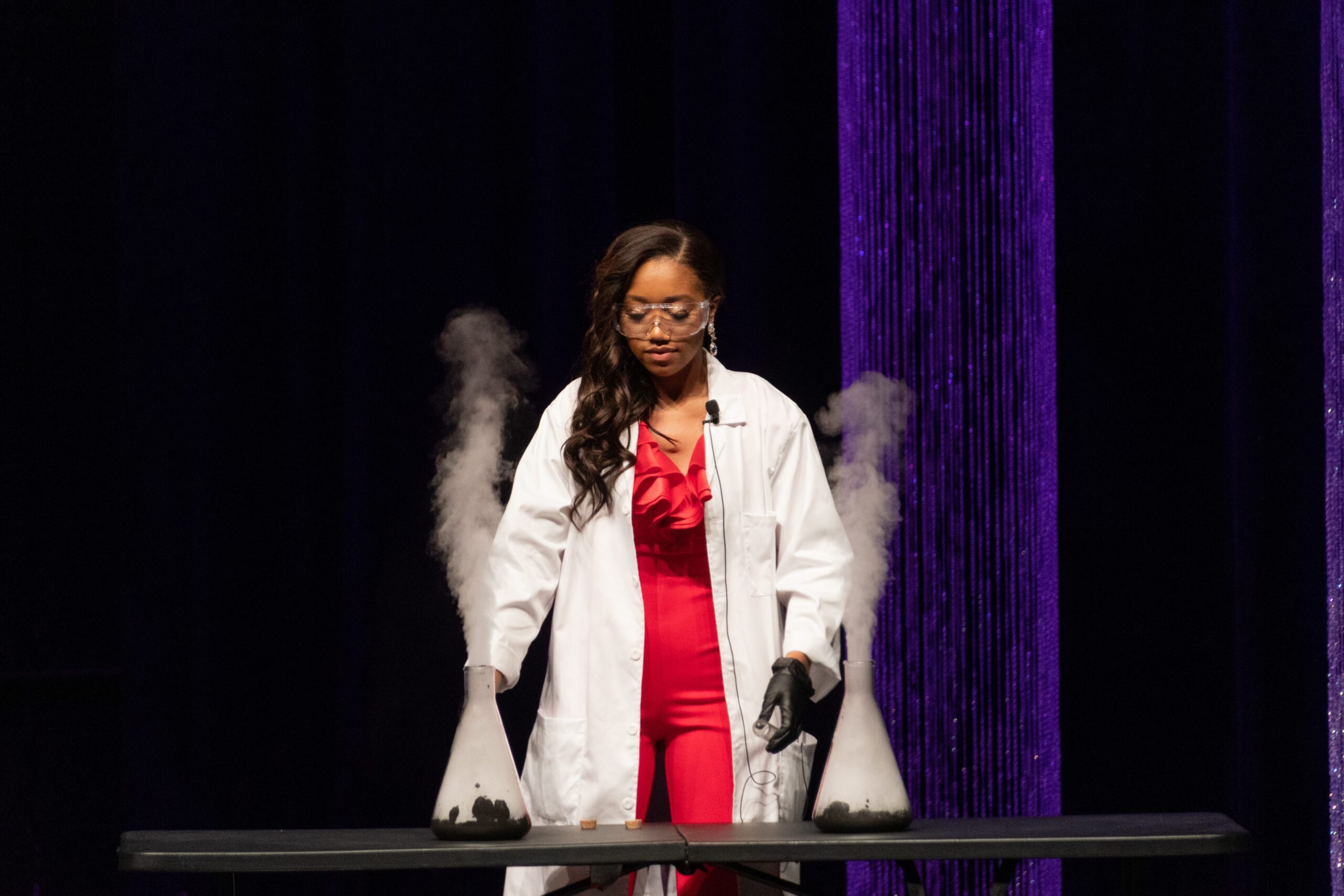 First runner-up Hailey Sparks, a sophomore elementary education major, plans to be a science teacher after graduation.