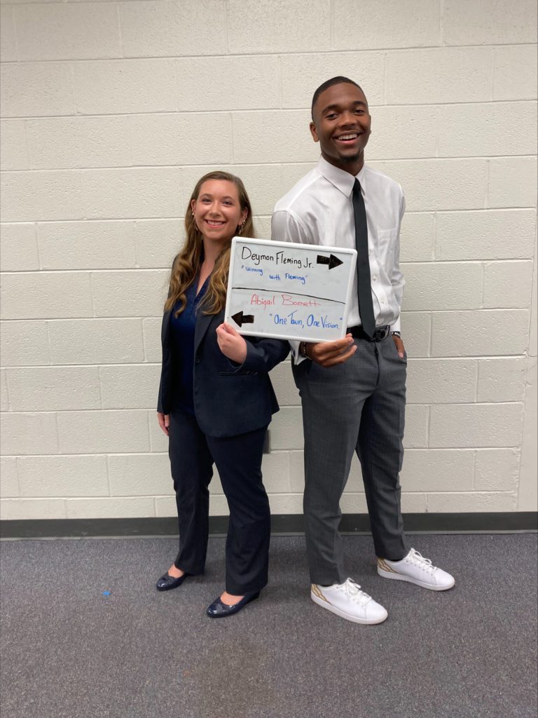 Abigail Barnett and Deymon Fleming Jr.