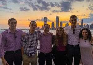 CSU student Ralissa DeJong and the other Meraki Honors Program interns in New York