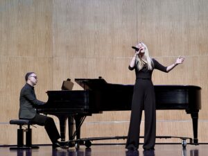 Charleston Southern student Lia Hrenya performs at NATS