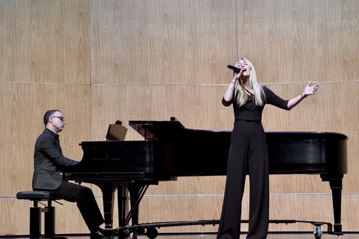 Charleston Southern student Lia Hrenya performs at NATS