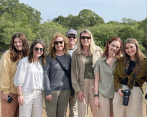 A group's picture at the safari