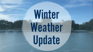 Winter weather update graphic