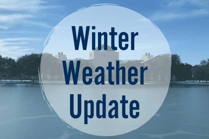 Winter weather update graphic