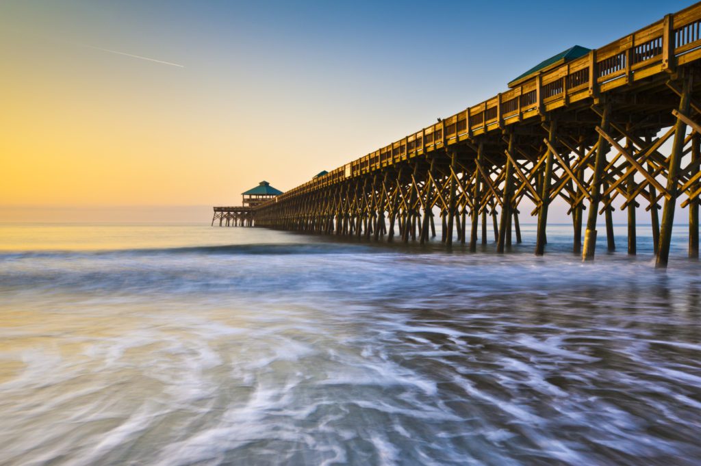 Folly Beach Pier at Charleston SC
