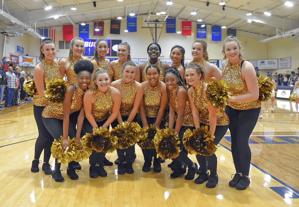 Joaline Diez with the CSU Dance Team