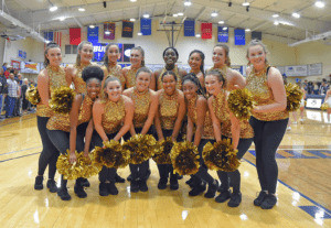 Joaline Diez with the CSU Dance Team